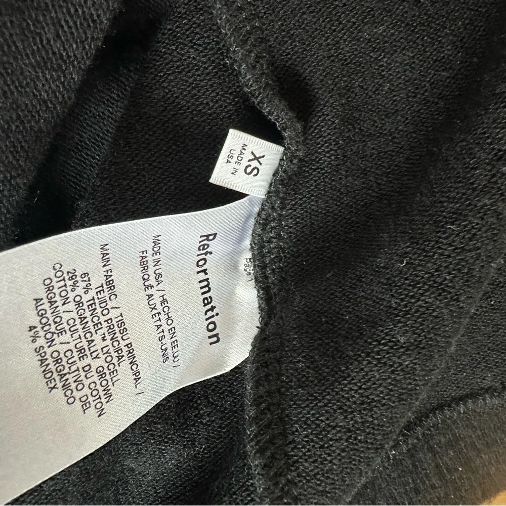 Reformation black cashmere sweater dress XS nwot - Picture 4 of 4